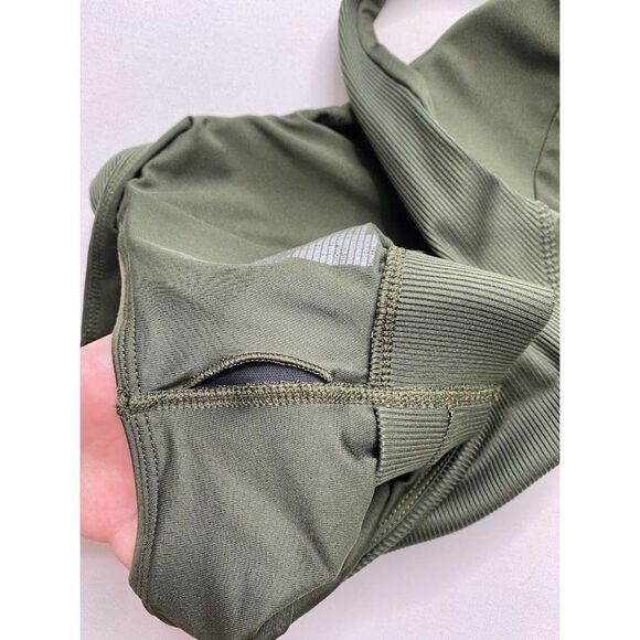 All In Motion Sports Bra Womens LARGE Dark Green Very Soft Removable-Cup Stretch - Picture 7 of 7